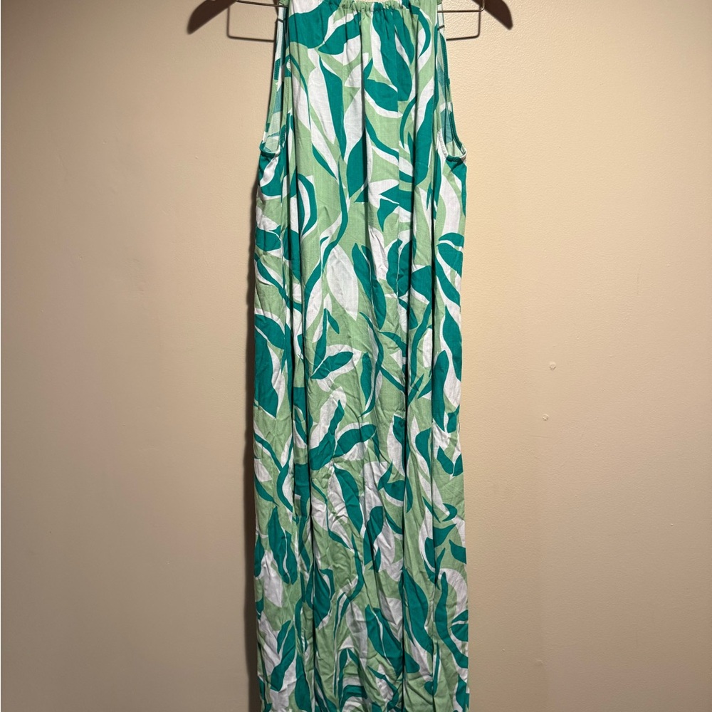 Label of Love Tropical Print Maxi Dress Green Size small - Picture 4 of 10